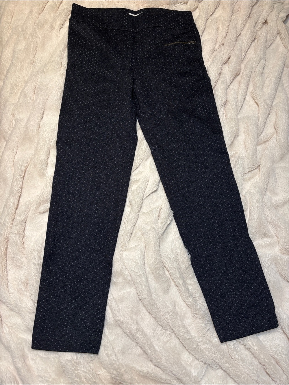 Margaret M Black Patterned Women's Trousers